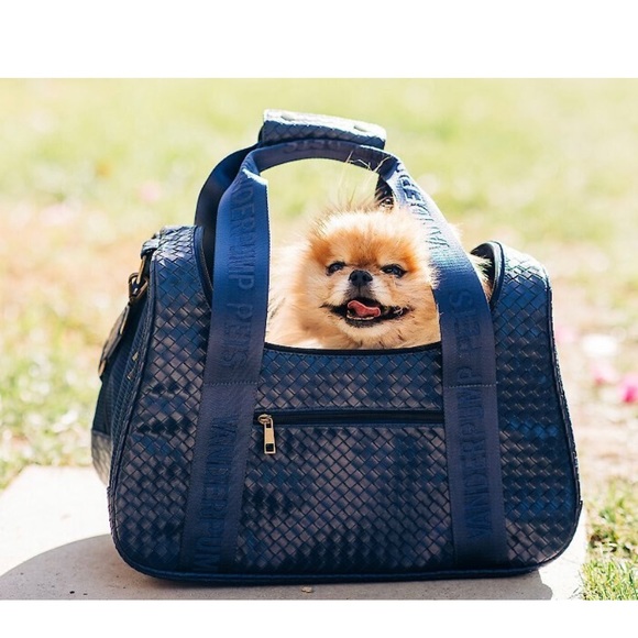 Vanderpump Pets Other - VANDERPUMP PETS Graphite Duffel Pet Carrier in Navy Blue
